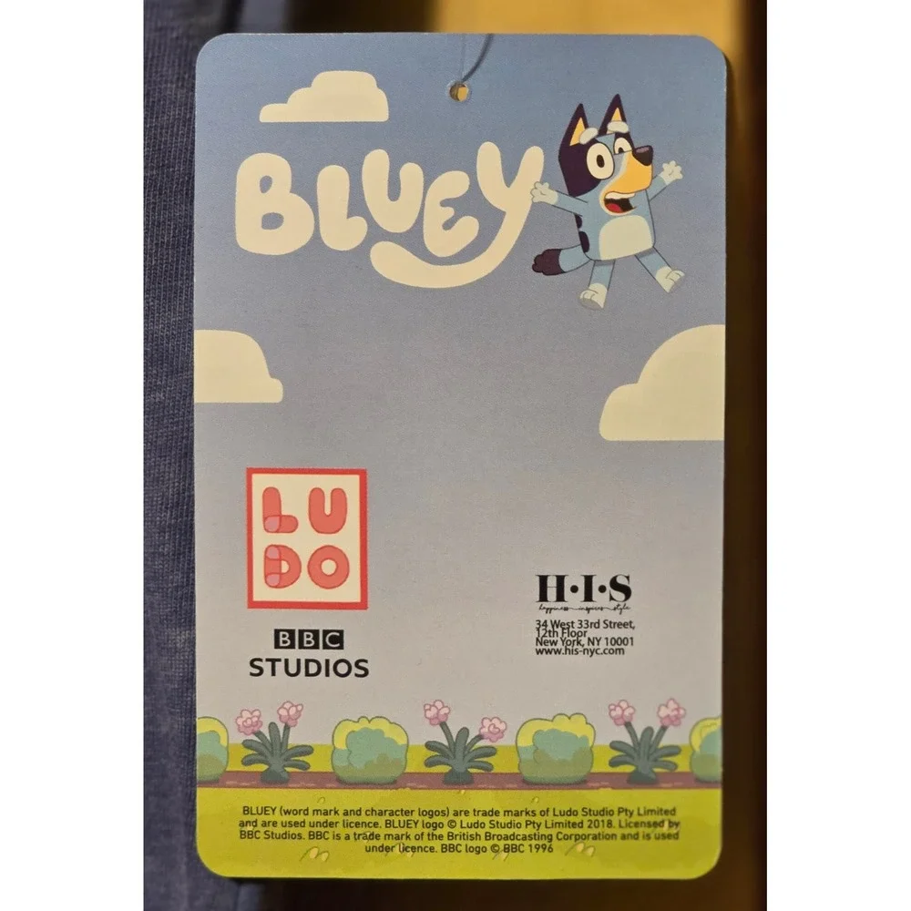 NWT Bluey Bingo Toddler Graphic T-Shirt Purple Short Sleeve Tee 2T‎ 4T